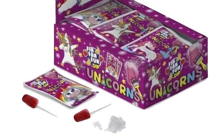 Sucette+ poudre licorne